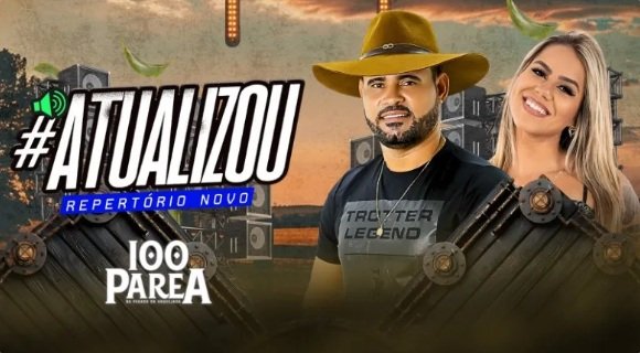 Capa do CD BANDA 100 PAREA - ATUALIZOU REPERTORIO NOVO - Central dos Hits