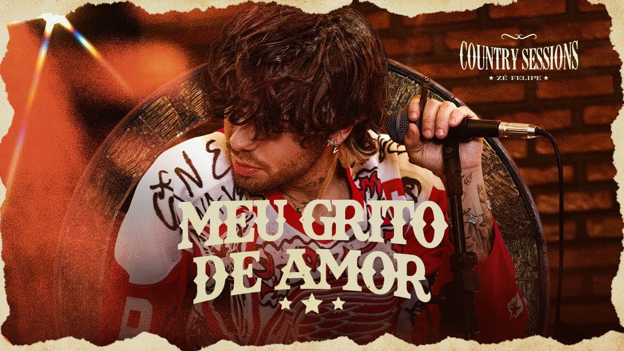 Capa do CD Zé Felipe - Country Sessions - Central dos Hits