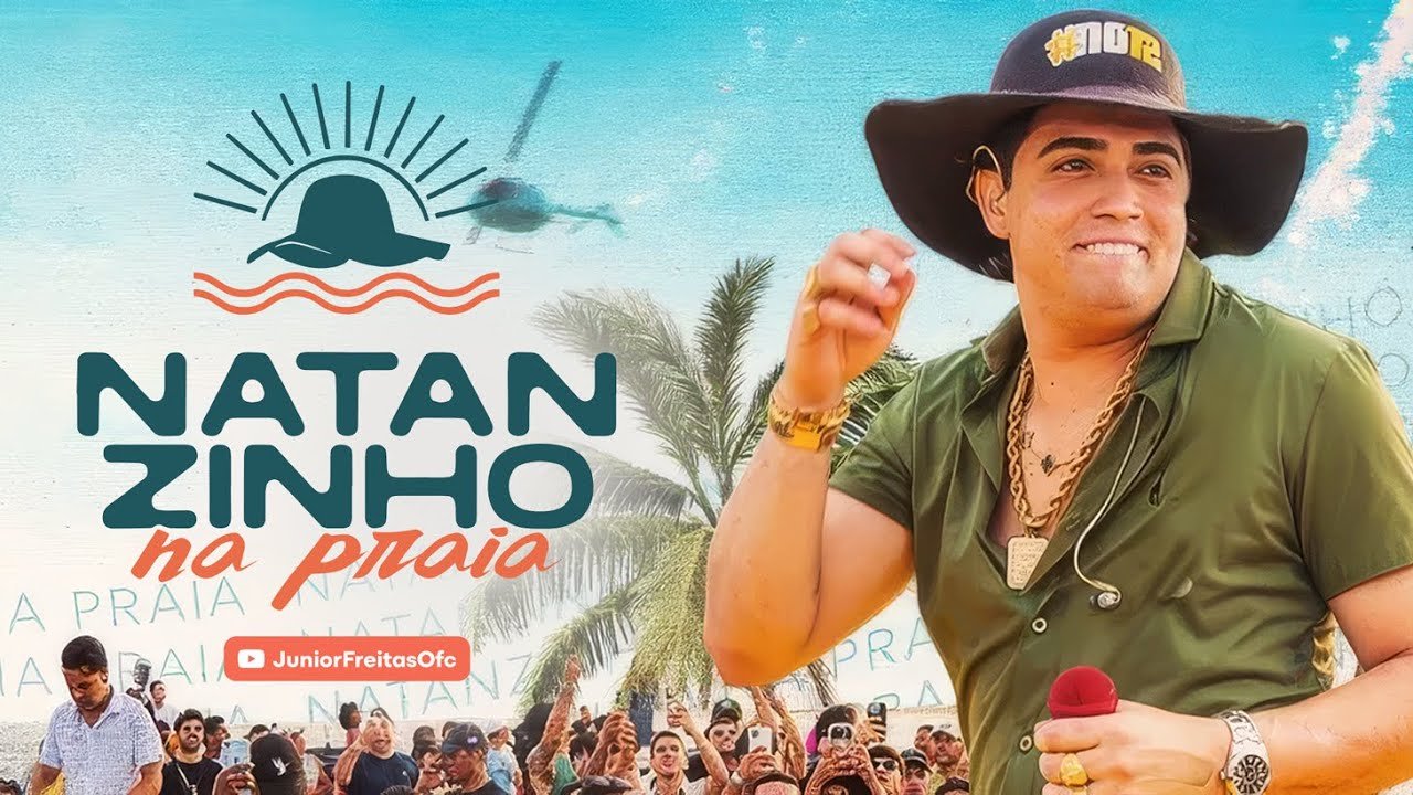 Capa do CD Natanzinho lima - Na Praia - Central dos Hits
