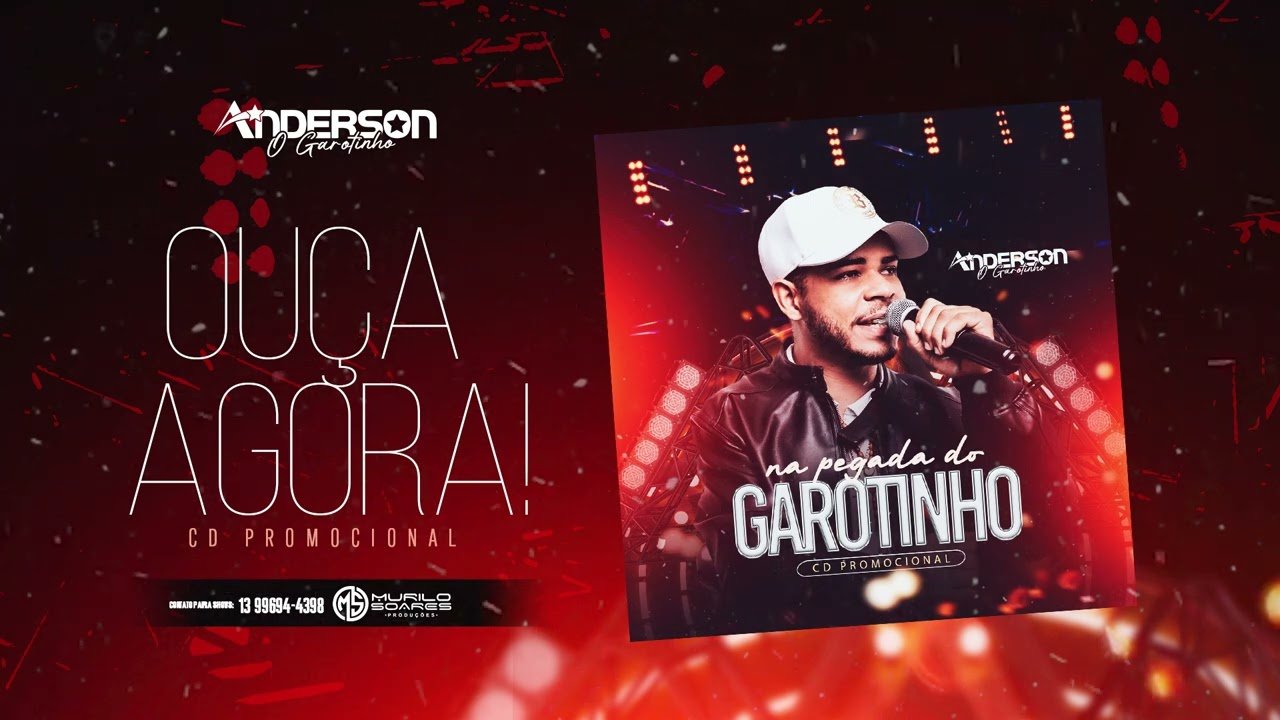 Capa do CD @Anderson O Garotinho - NA PEGADA DO GAROTINHO - Central dos Hits