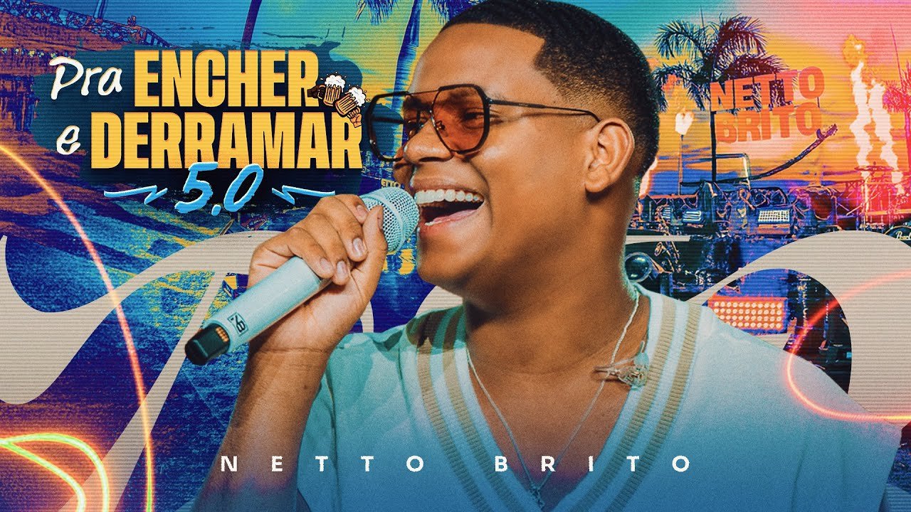 Capa do CD Netto Brito - Pra Encher e Derramar 5.0 - Central dos Hits