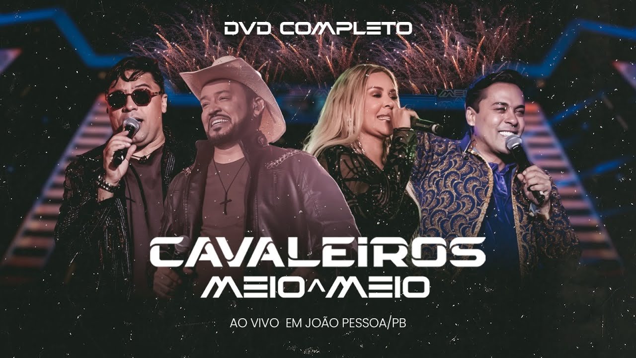 Capa do CD @Caveleiros do Forró - Meio a Meio - Central dos Hits