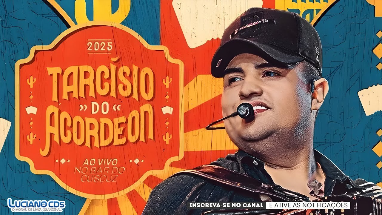 Capa do CD TARCISIO DO ACORDEON - NO BAR DO CUSCUZ 2025 - Central dos Hits