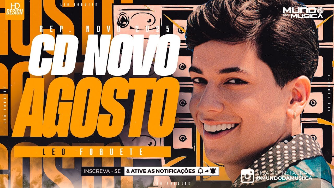 Capa do CD Léo Foguete - Mais de Mim - Central dos Hits
