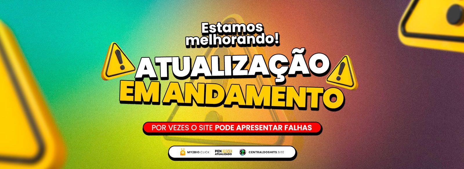 site em atualização, poderá ocorrer falhas durante sua navegação.